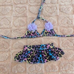 🐾 New Dog Bikini - Kyeese Colorful Leopard Print Bikini Set - Cat Bikini 🐾